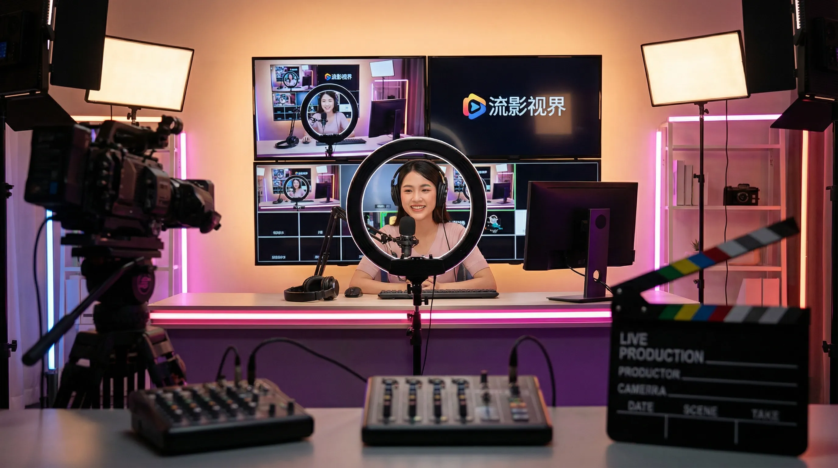 免费看片影视传媒平台宣传横幅